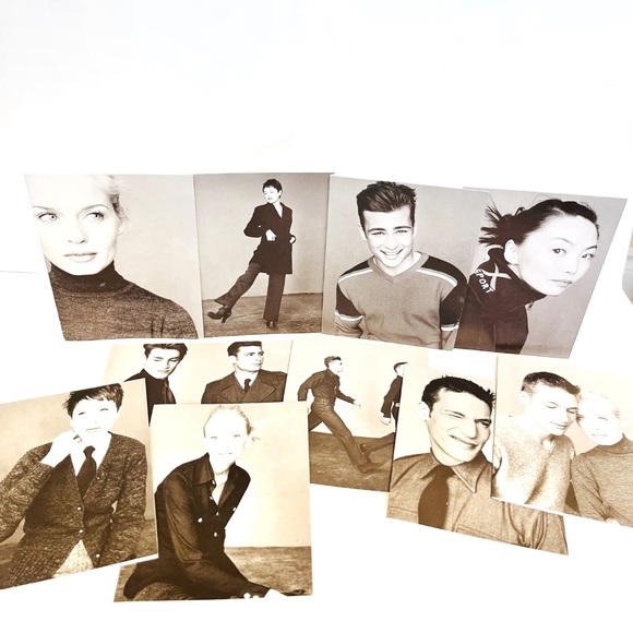 Vintage Club Monaco Note Cards with Envelopes Black White Blank Models Greeting - Picture 8 of 10